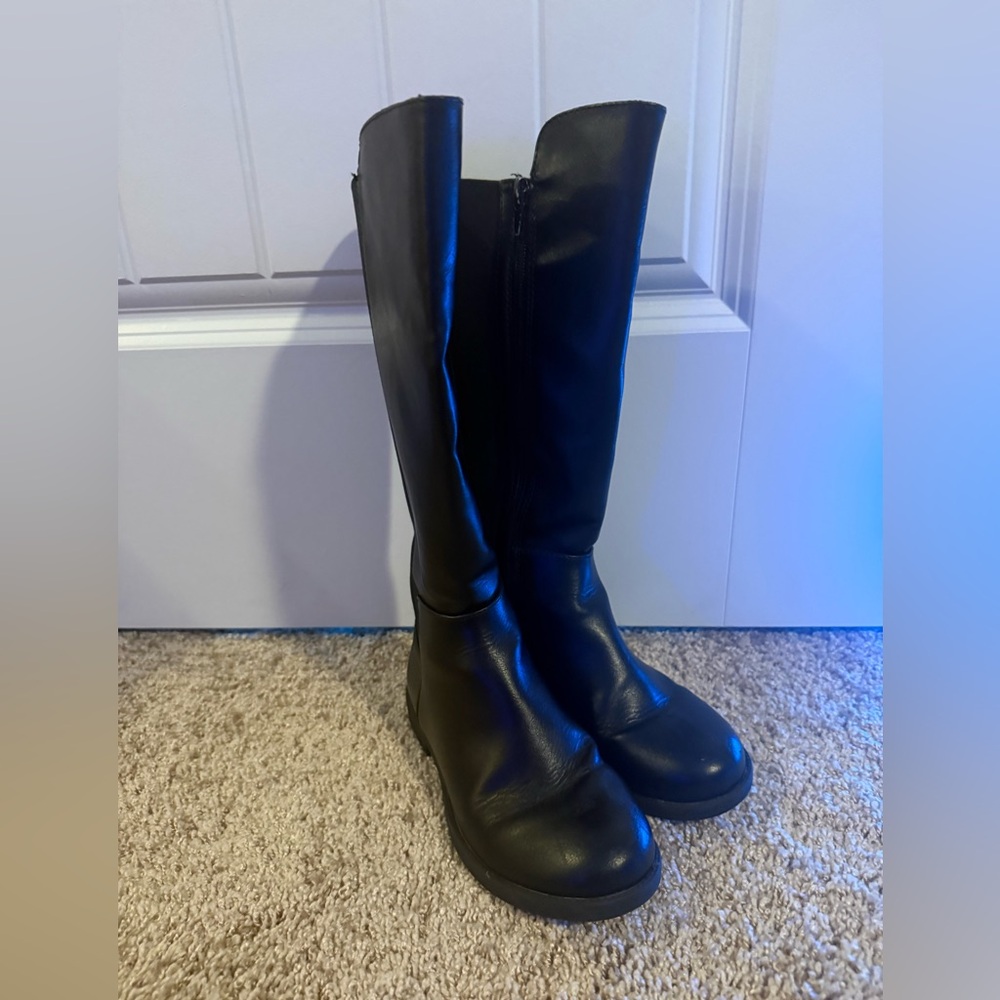 Steve Madden Kids Black Knee-High Boots